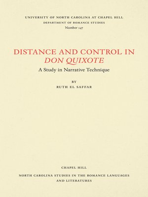 cover image of Distance and Control in Don Quixote